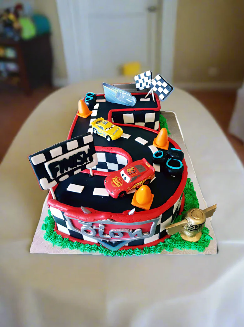 #5 Race Car Adventure Cake - Image 2