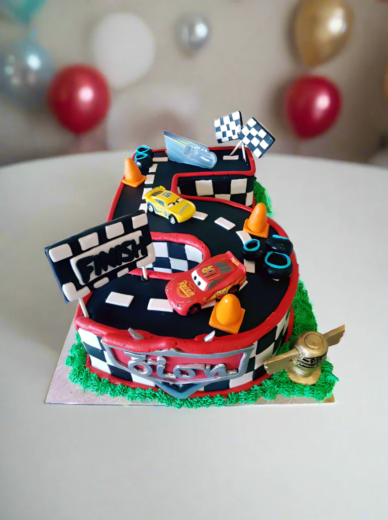 #5 Race Car Adventure Cake - Image 6