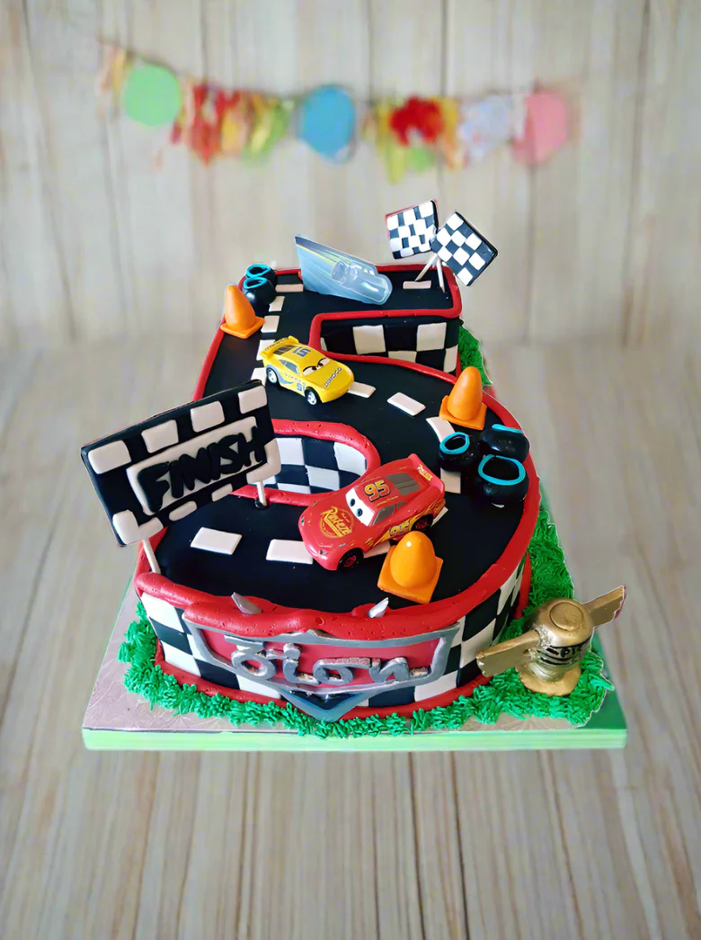 #5 Race Car Adventure Cake - Image 7
