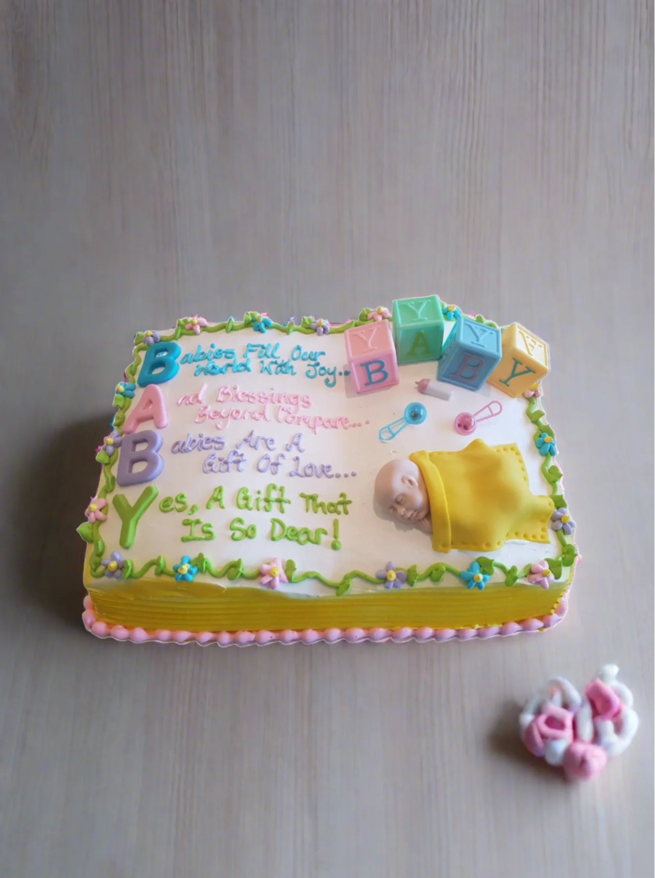 A Letter-Perfect Baby Cake - Image 3