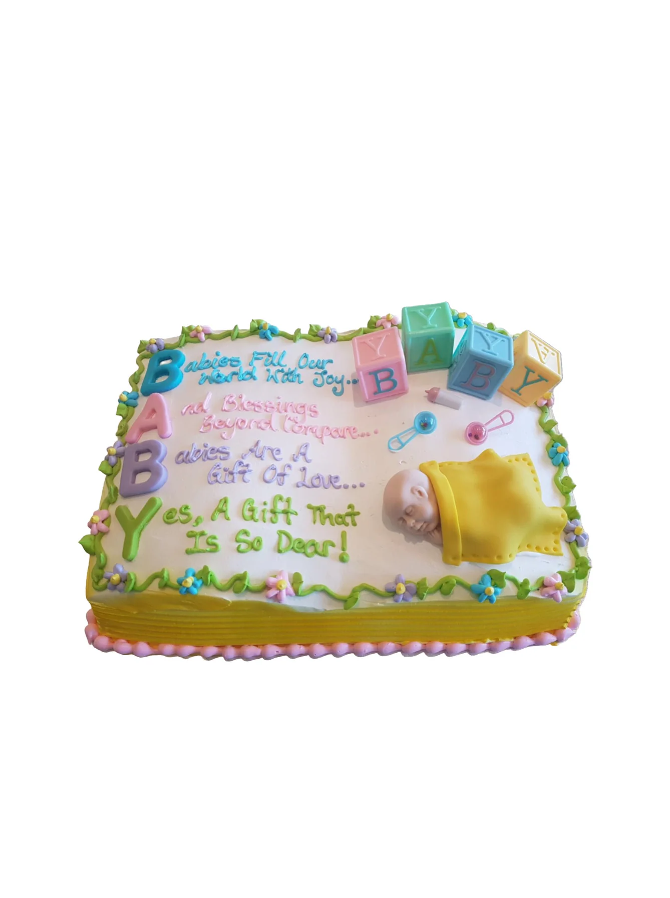 A Letter-Perfect Baby Cake - Image 5