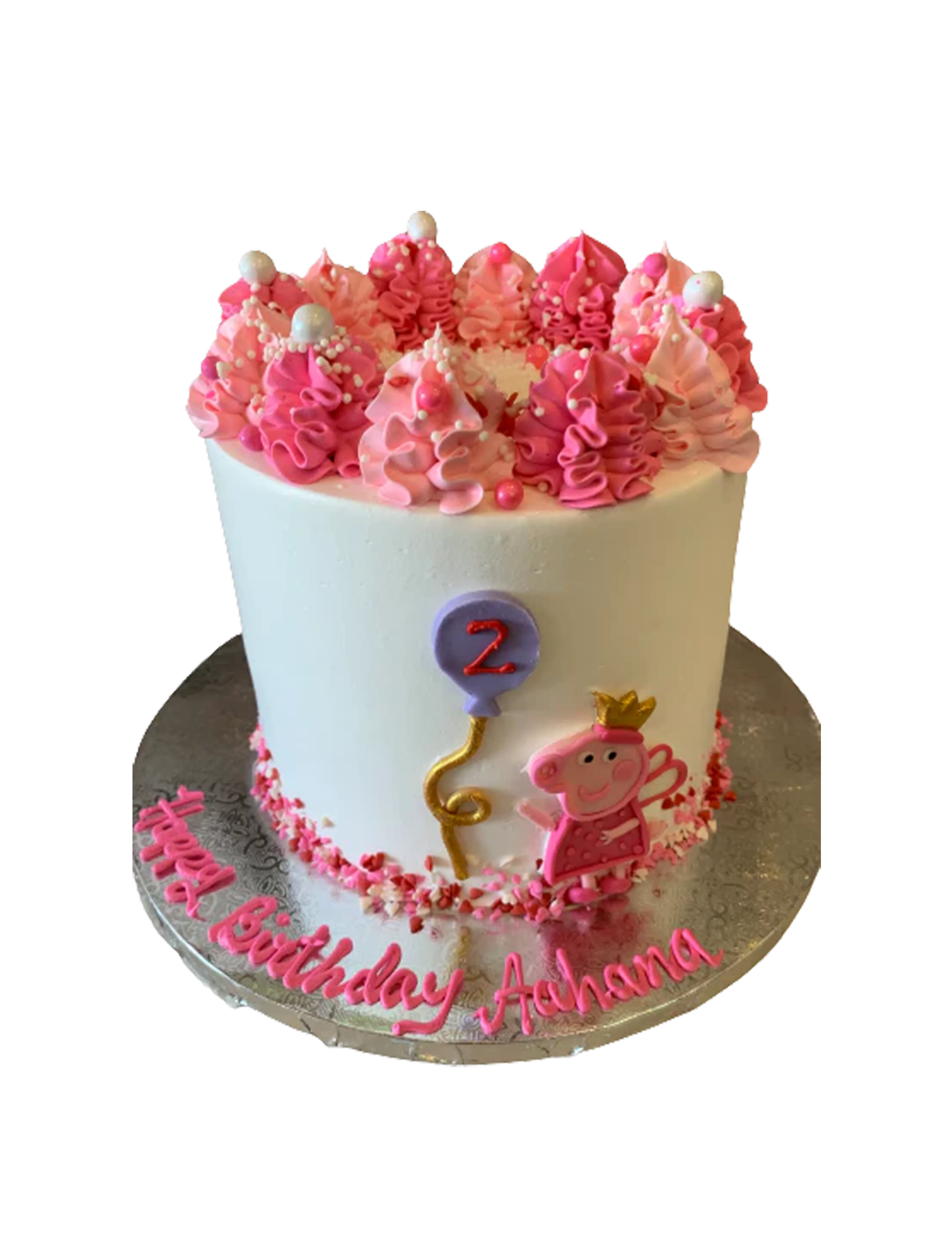 Aahana Peppa Pig Cream Cake