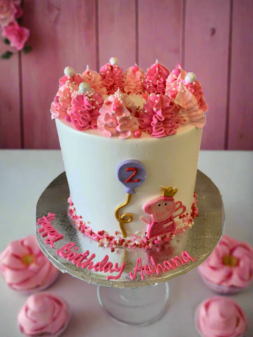 Aahana Peppa Pig Cream Cake - Image 2