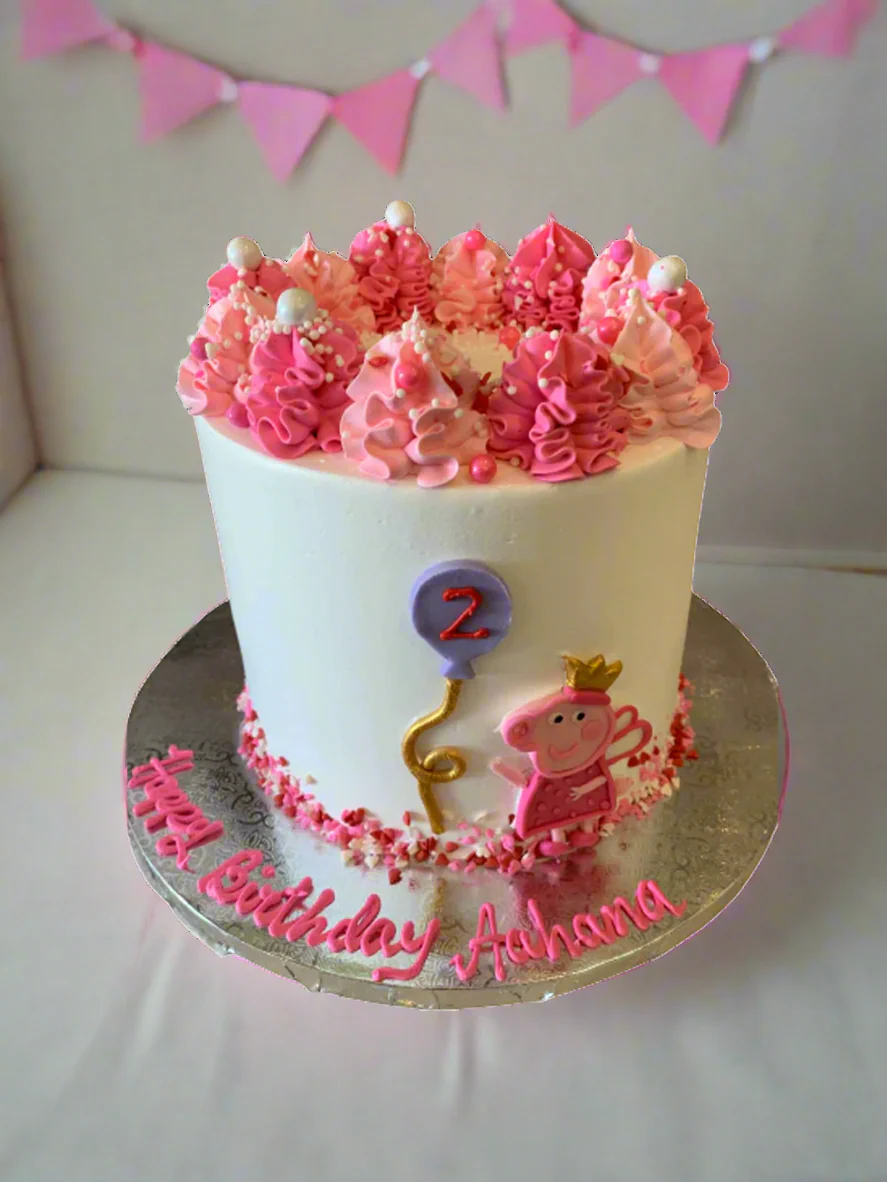 Aahana Peppa Pig Cream Cake - Image 3