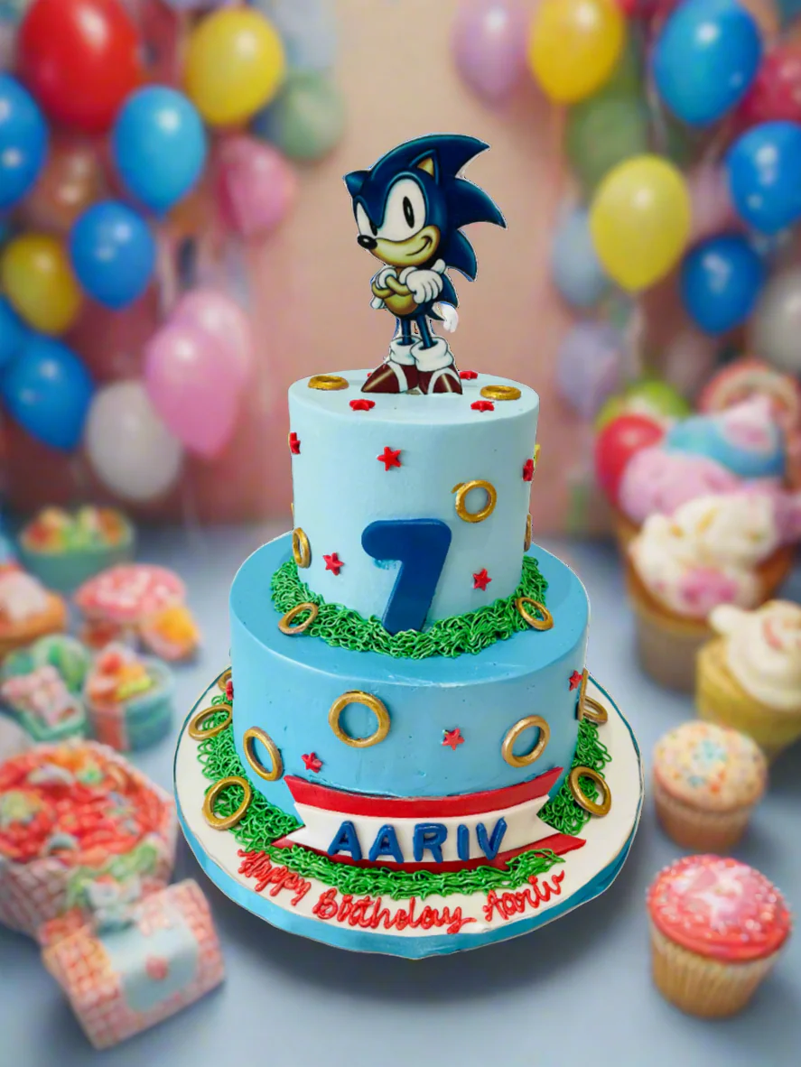 Aariv Sonic Cream Tiered Cake - Image 2