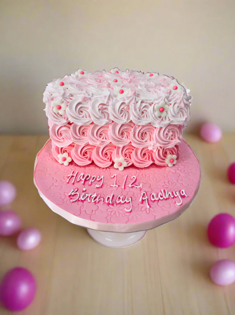 Adhaya Half Birthday Cake - Image 2
