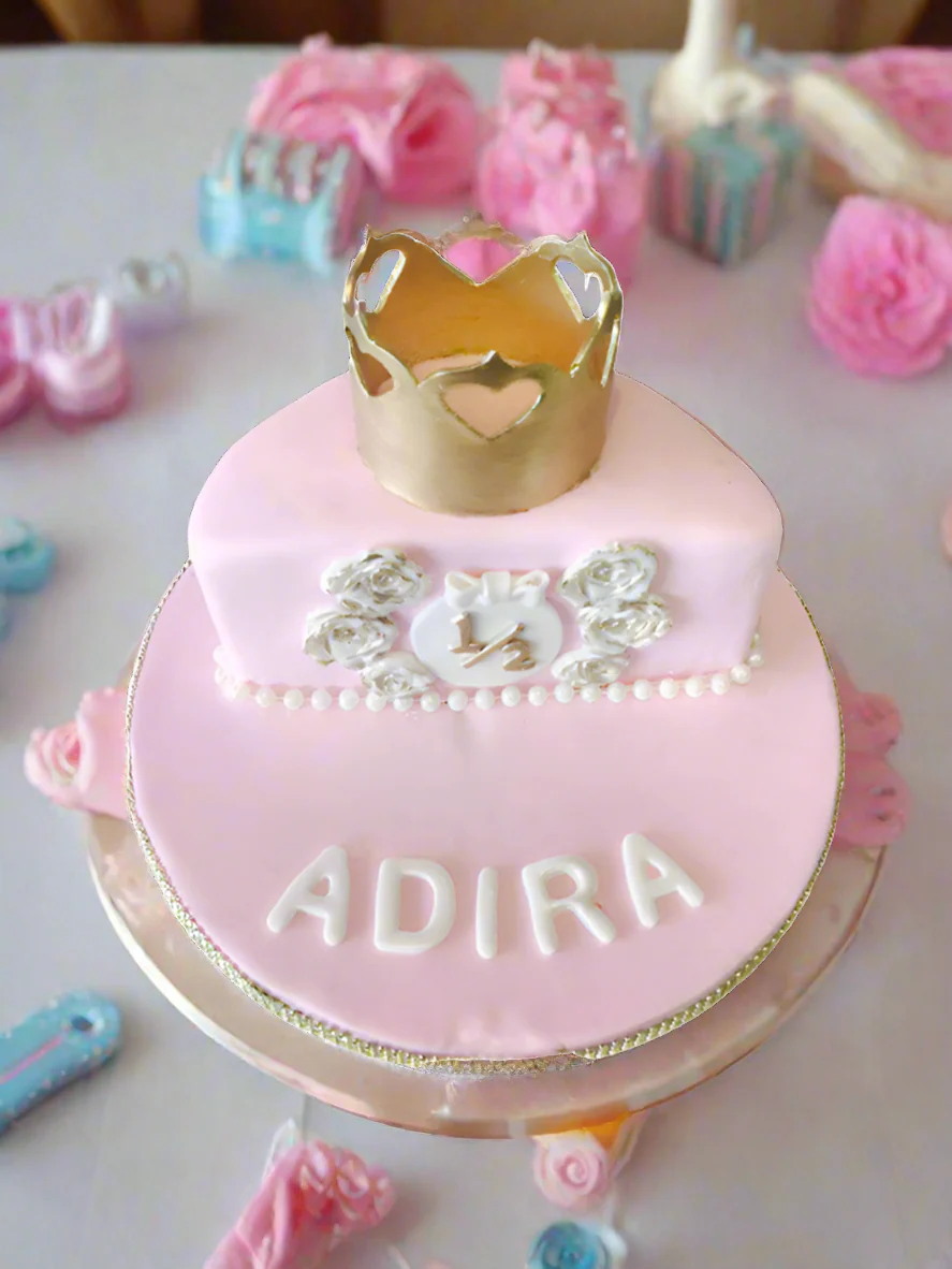 Adira Half Birthday Cake - Image 2