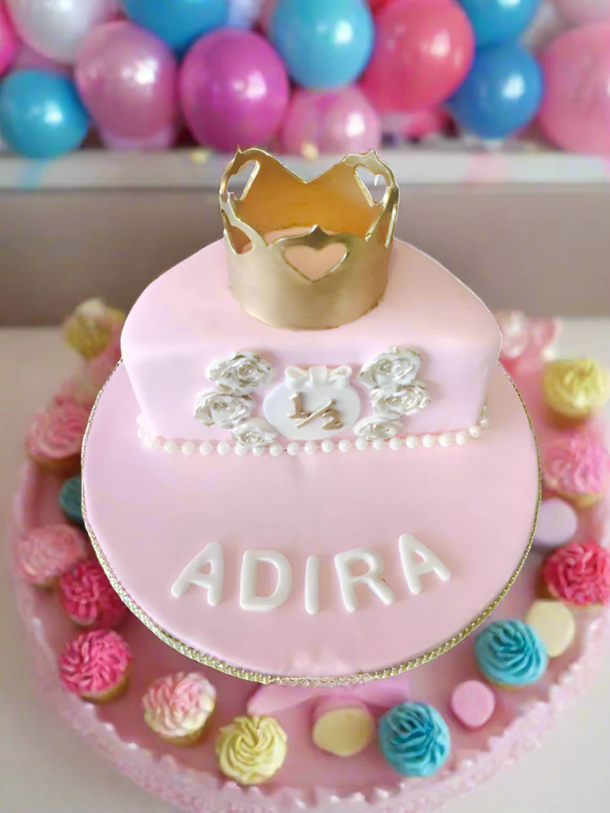 Adira Half Birthday Cake - Image 3