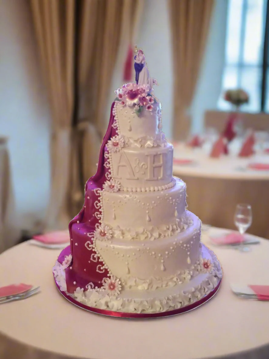 A & H Wedding Cake - Image 2