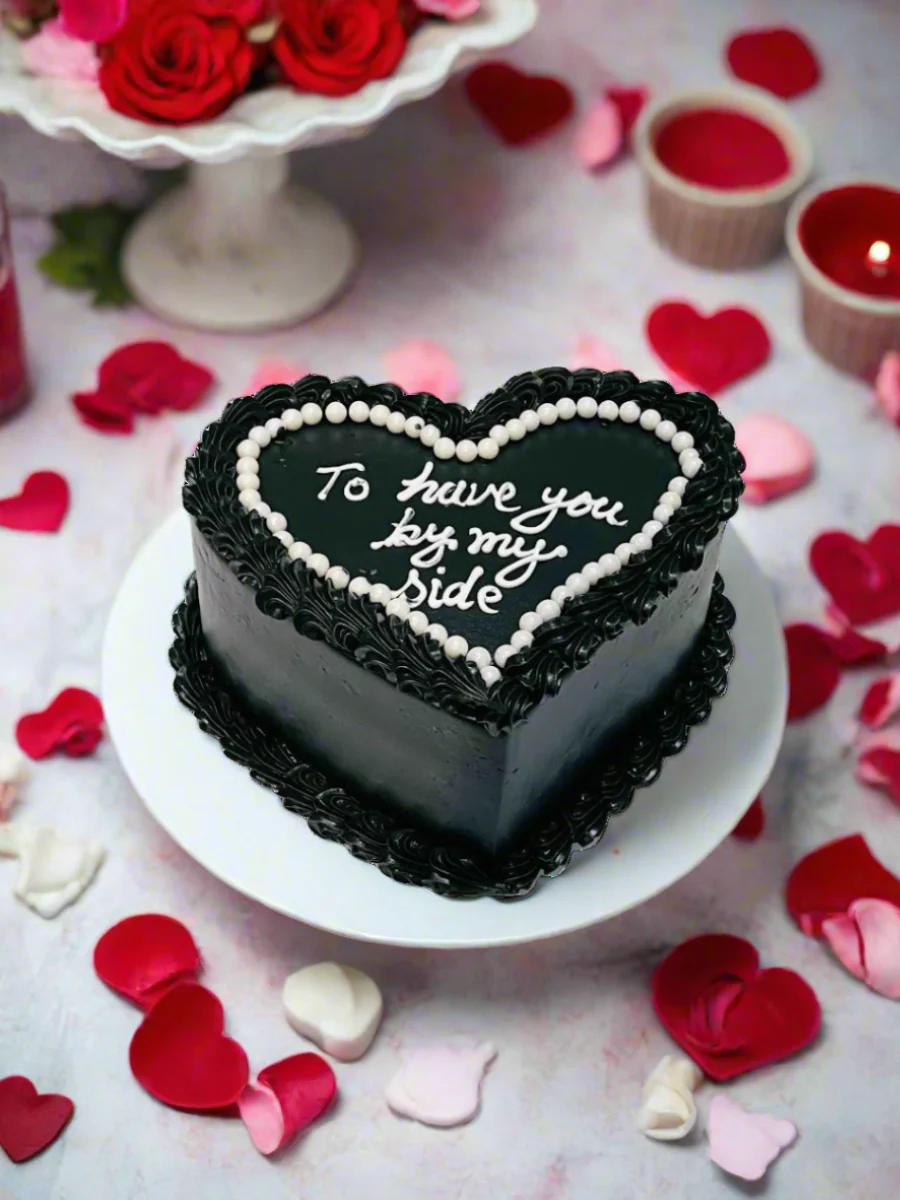 Aisha Heart Birthday Cake - Image 2
