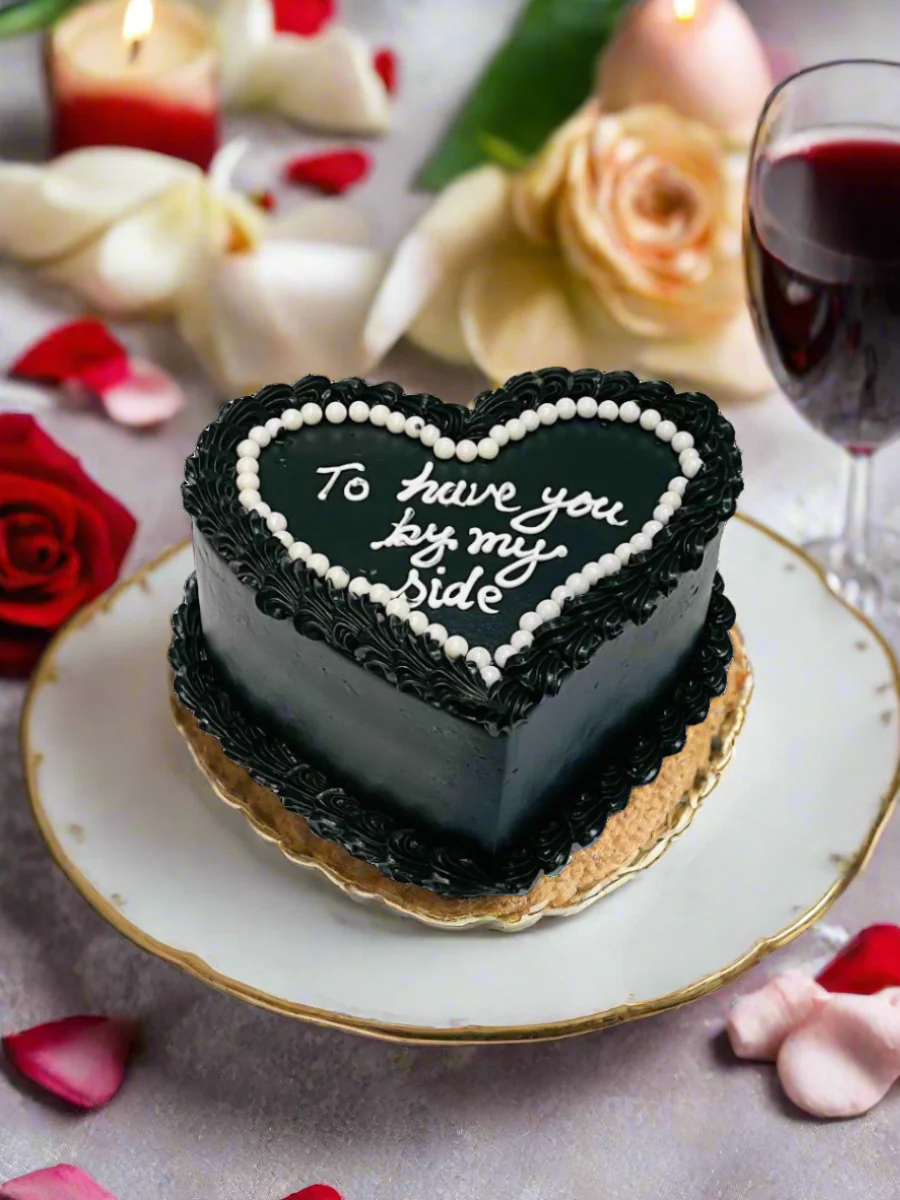 Aisha Heart Birthday Cake - Image 3