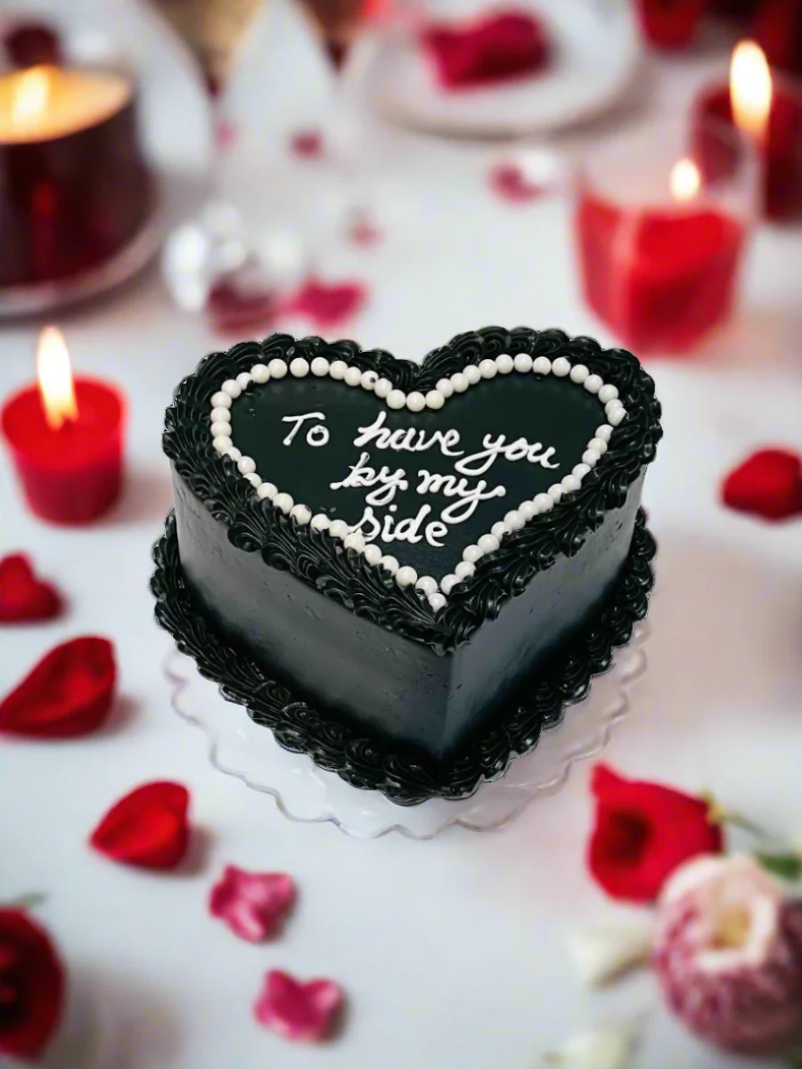 Aisha Heart Birthday Cake - Image 4