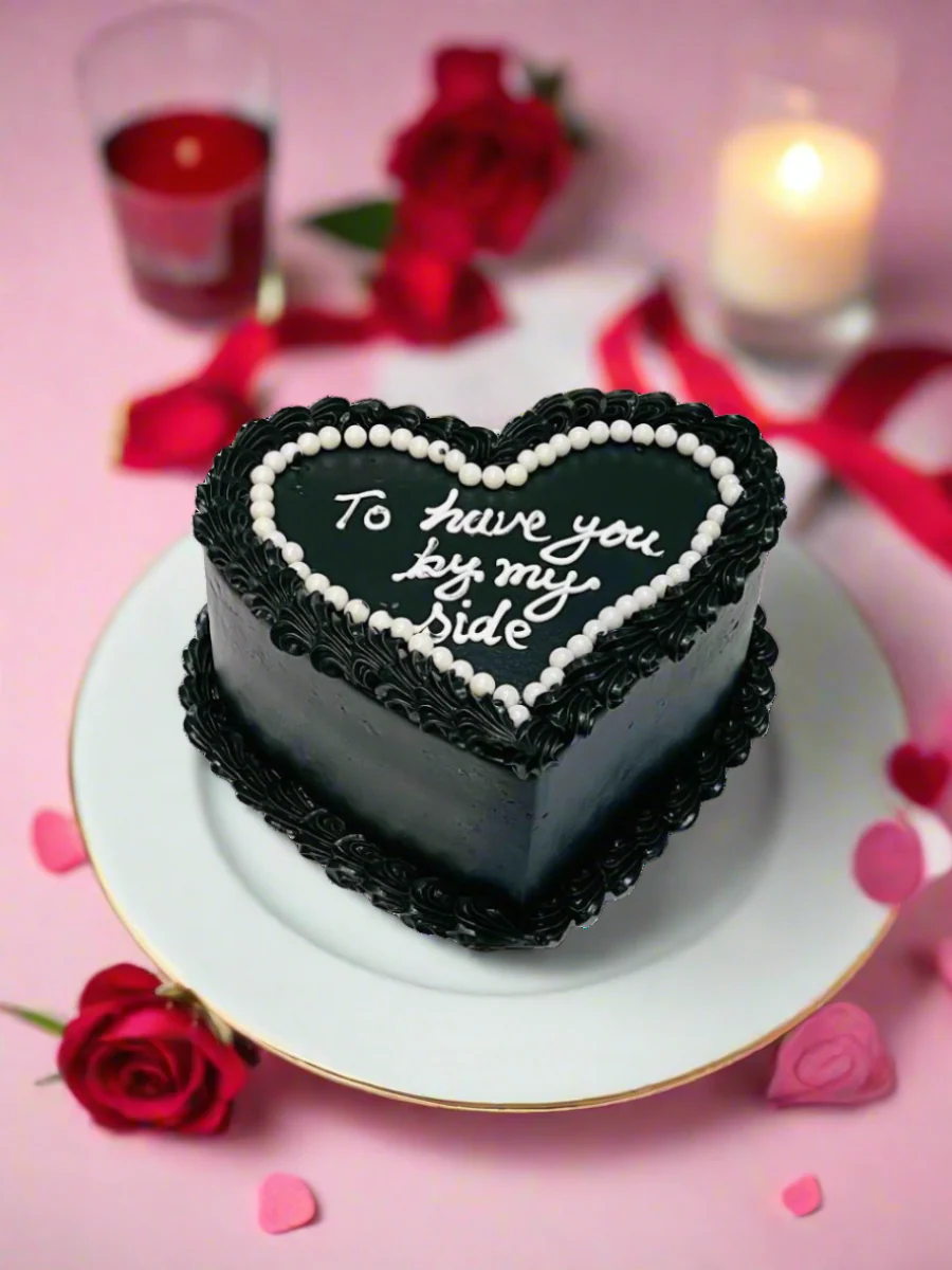 Aisha Heart Birthday Cake - Image 5