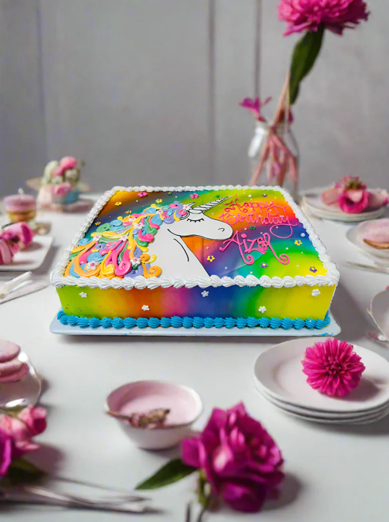 Aizel Unicorn Cream Cake - Image 2