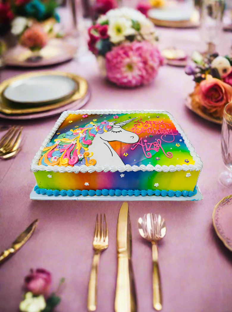 Aizel Unicorn Cream Cake - Image 4