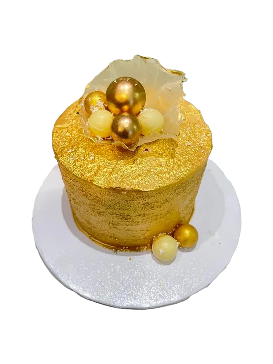 Alayah Gold Birthday Cake - Image 5