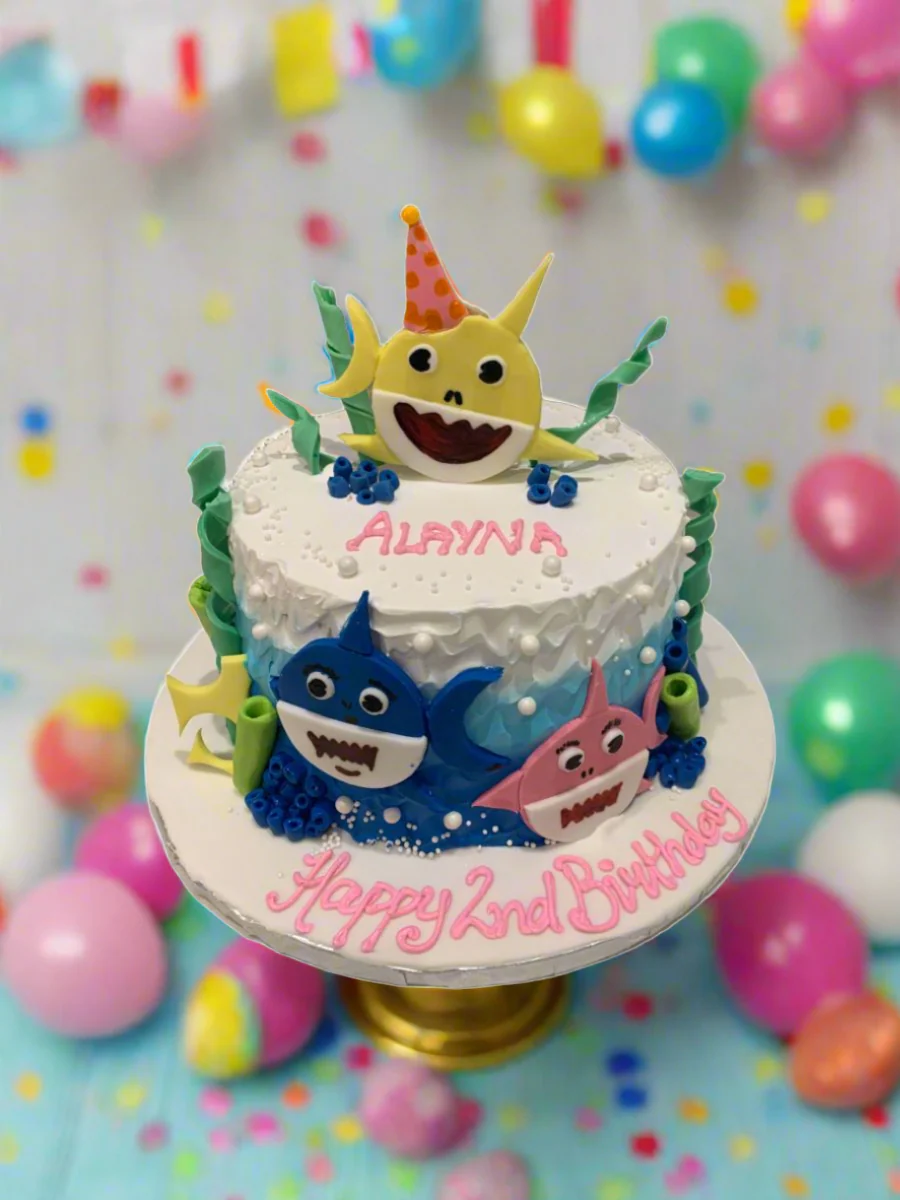Alayna Baby Shark Birthday Cake - Image 2