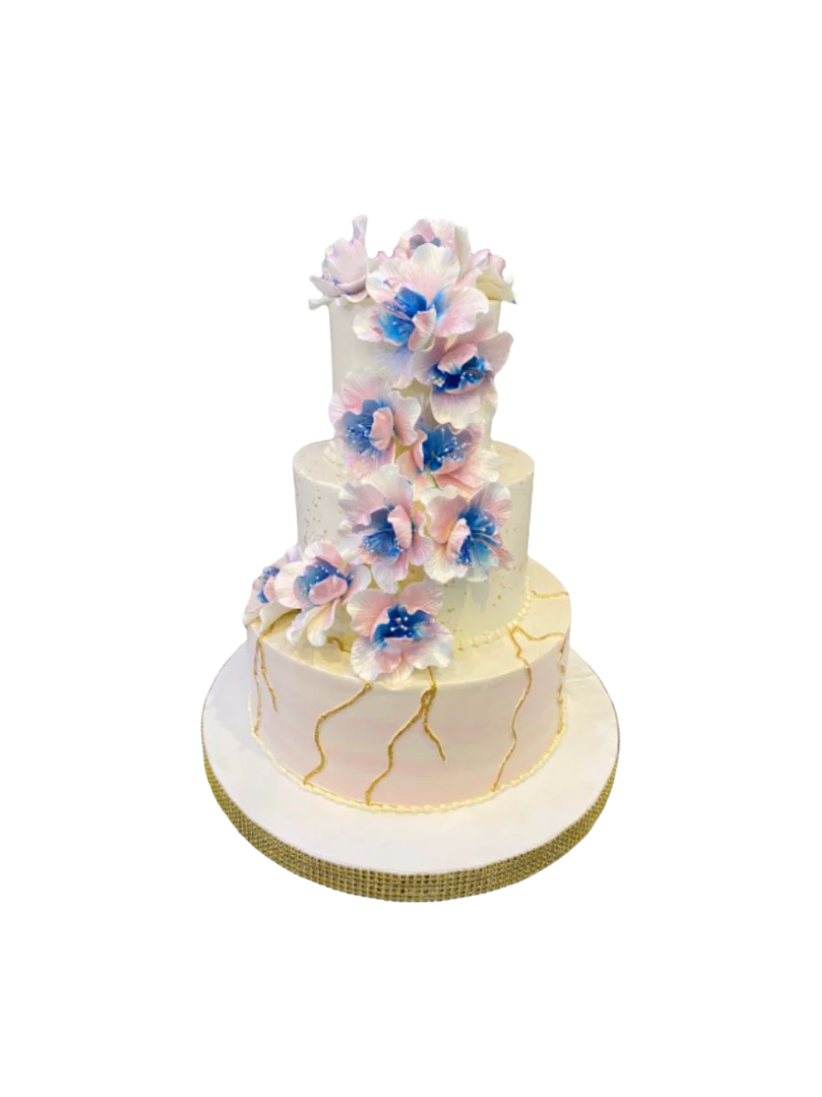Alexa Cascading Wedding Cake