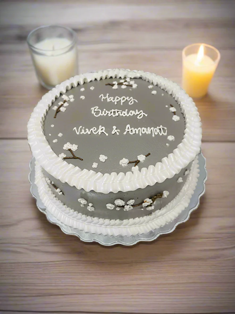 Amanat Floral Cream Cake - Image 5