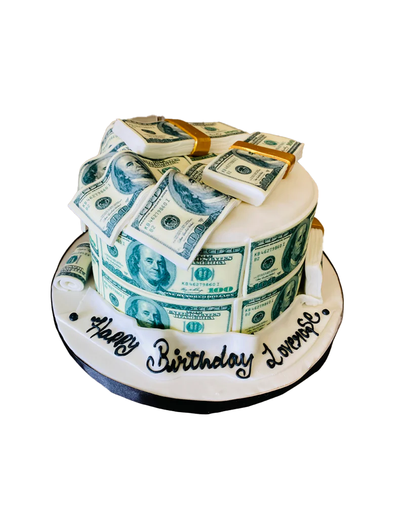 American Dollar Fondant Cake - Image 5