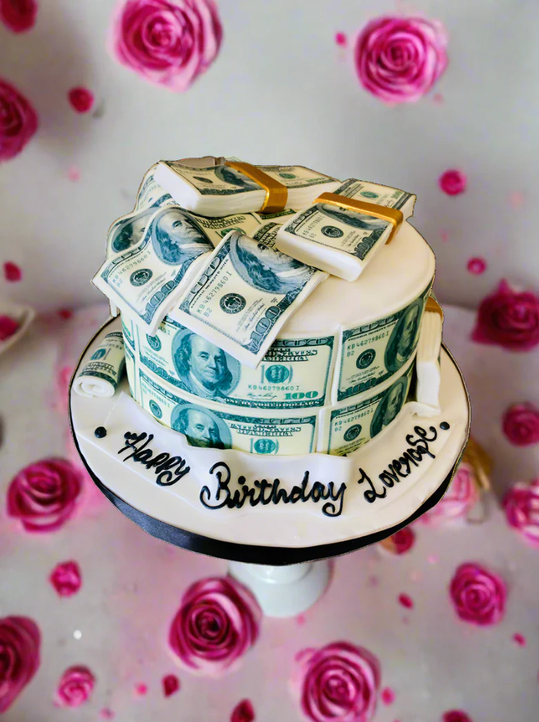 American Dollar Fondant Cake - Image 6