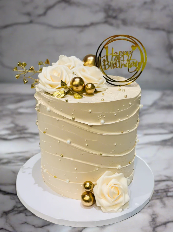 Amisha Ivory Birthday Cake - Image 6