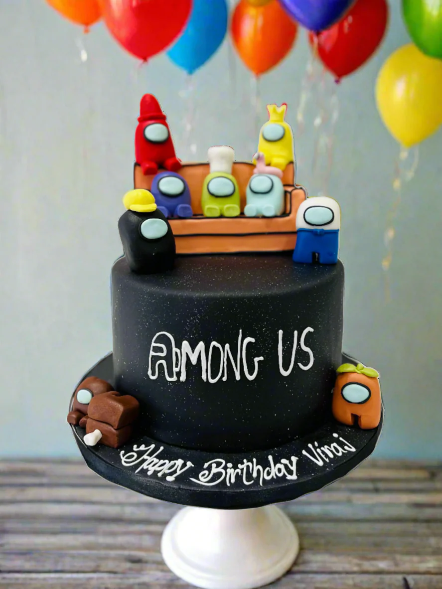 Among Us Fondant Cake - Image 2