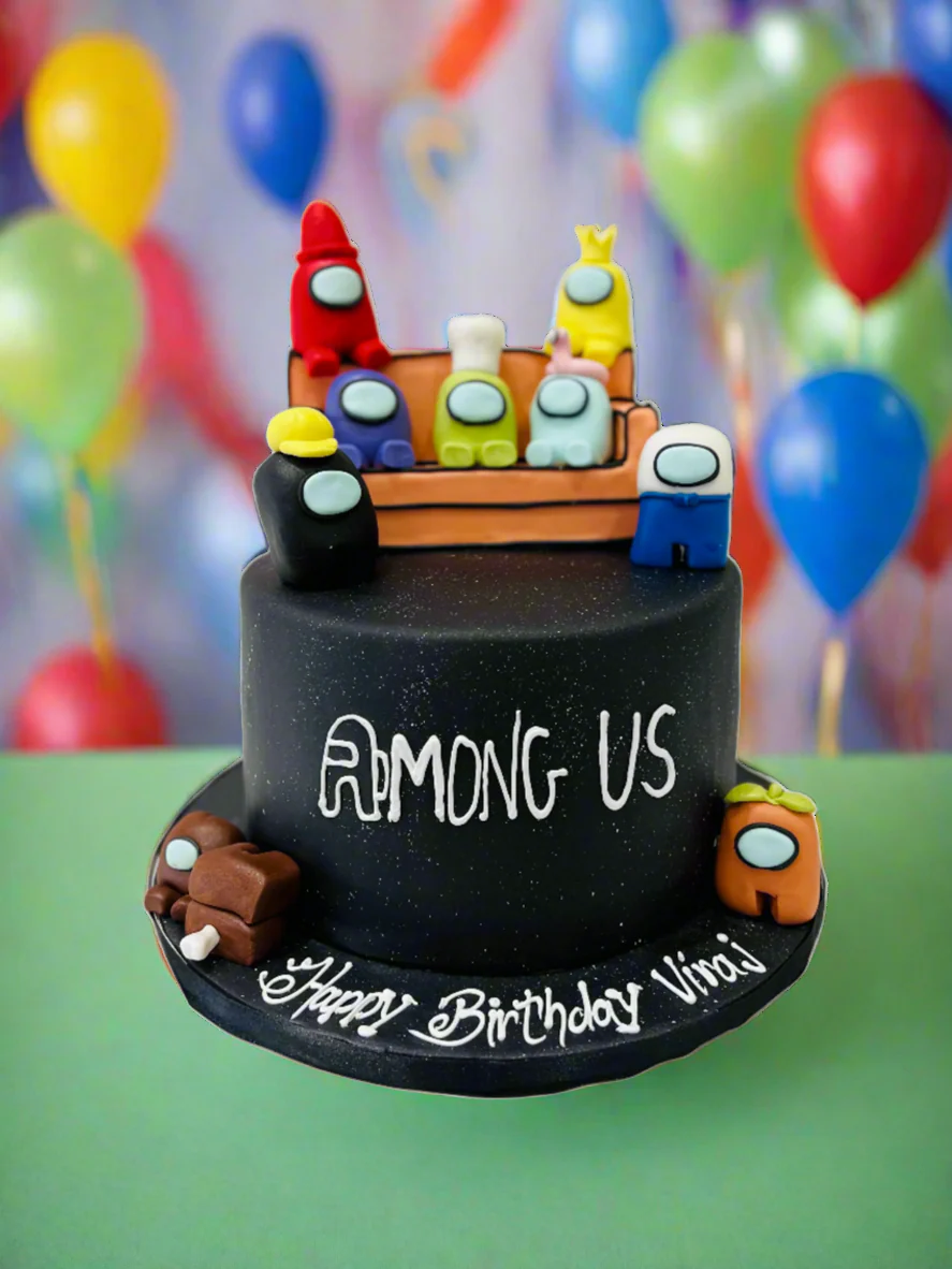 Among Us Fondant Cake - Image 3