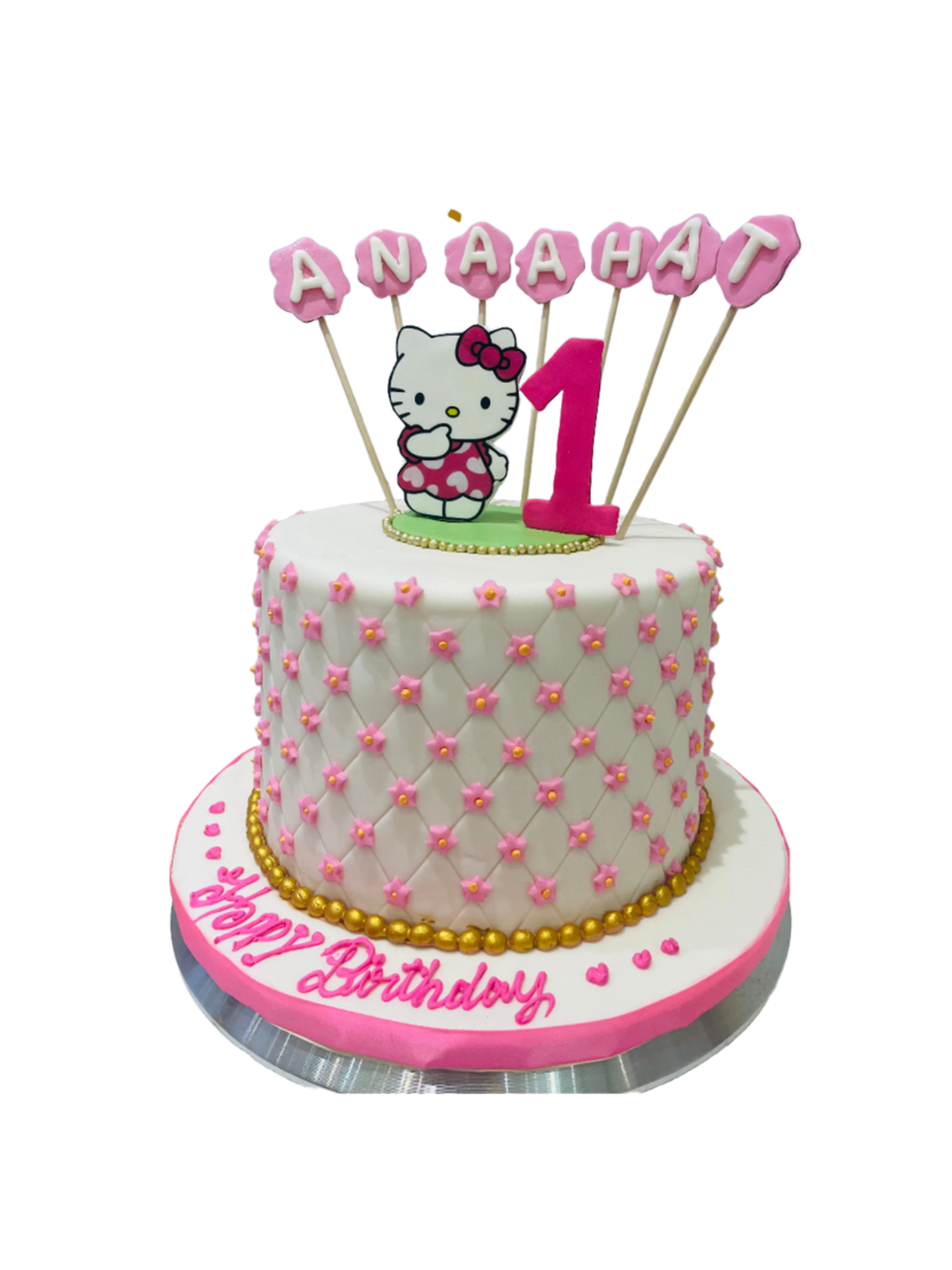 Anaahat Kitty Fondant Cake