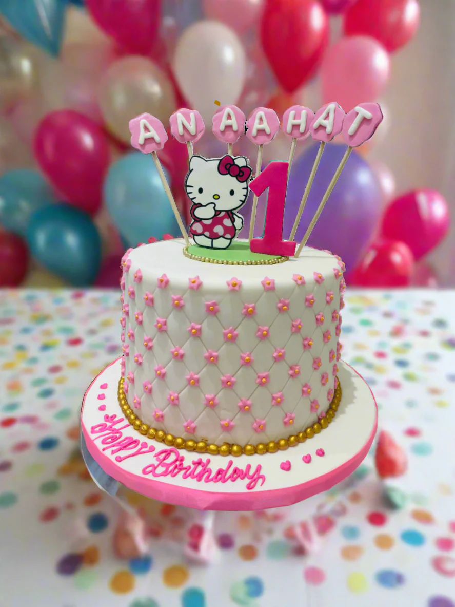 Anaahat Kitty Fondant Cake - Image 2