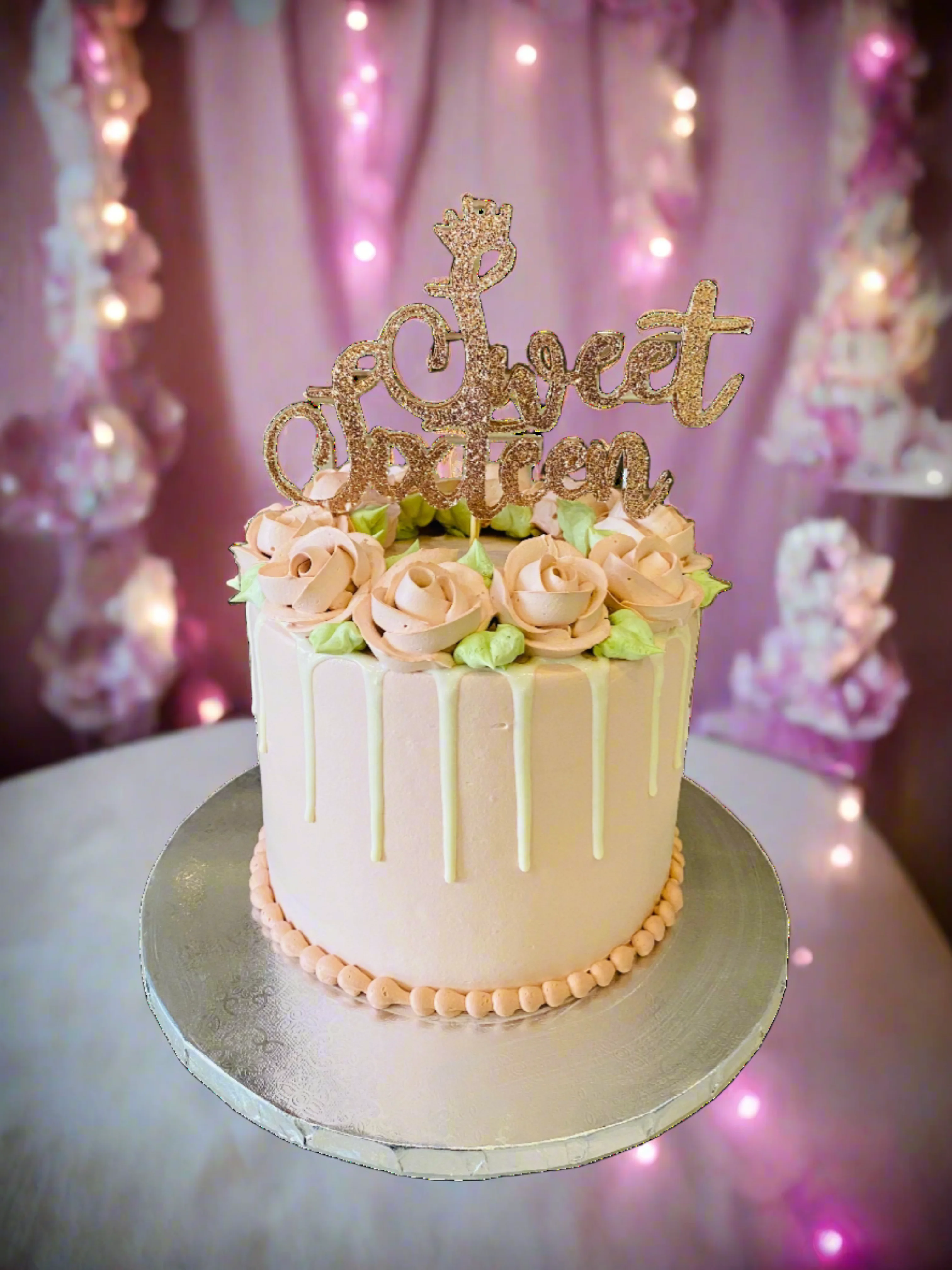 Anamika Sweet Sixteen Cream Cake - Image 3