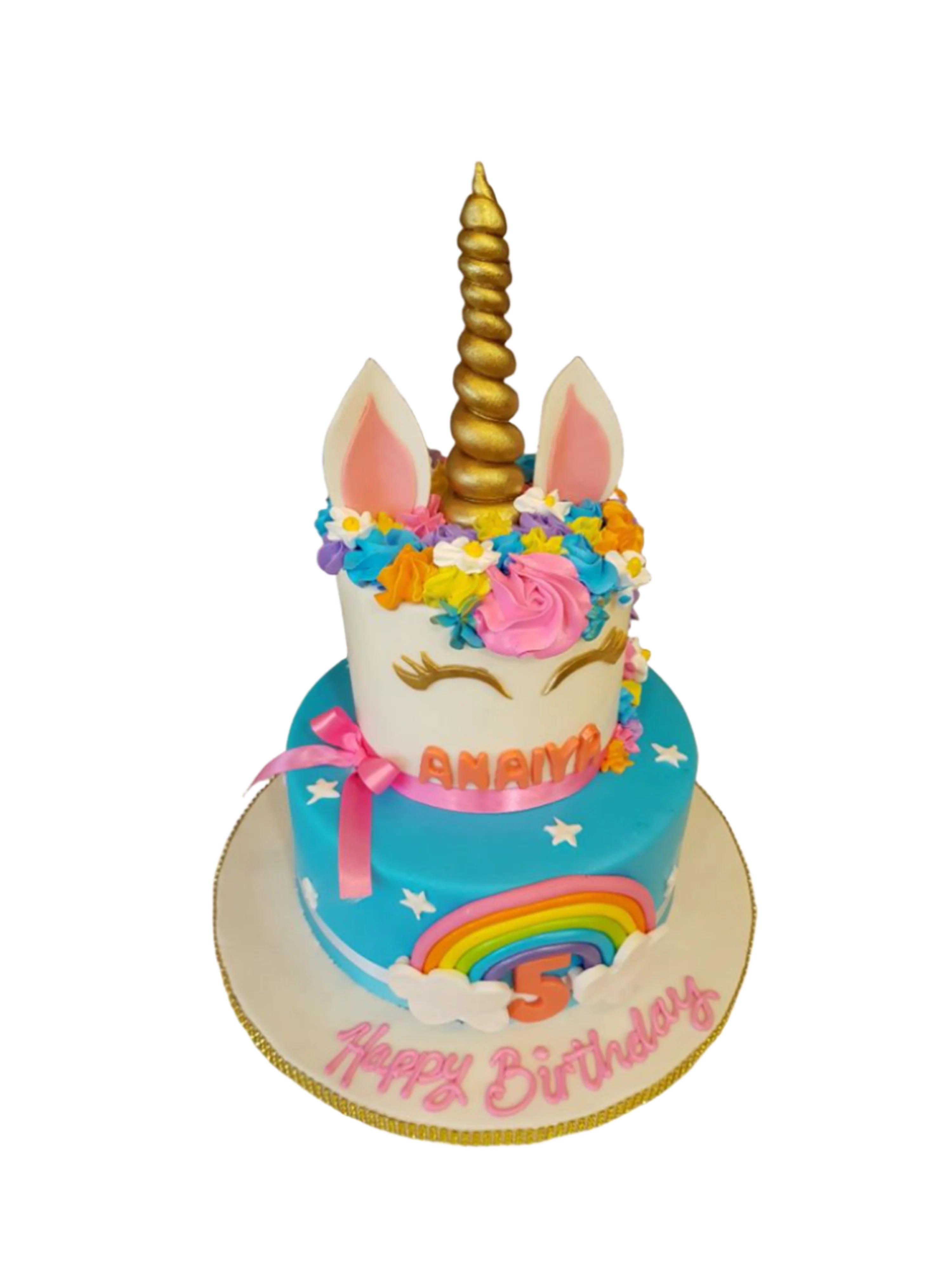 Anaya Unicorn Fondant Cake