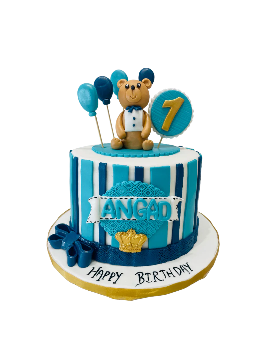 Angad Teddy Fondant Cake