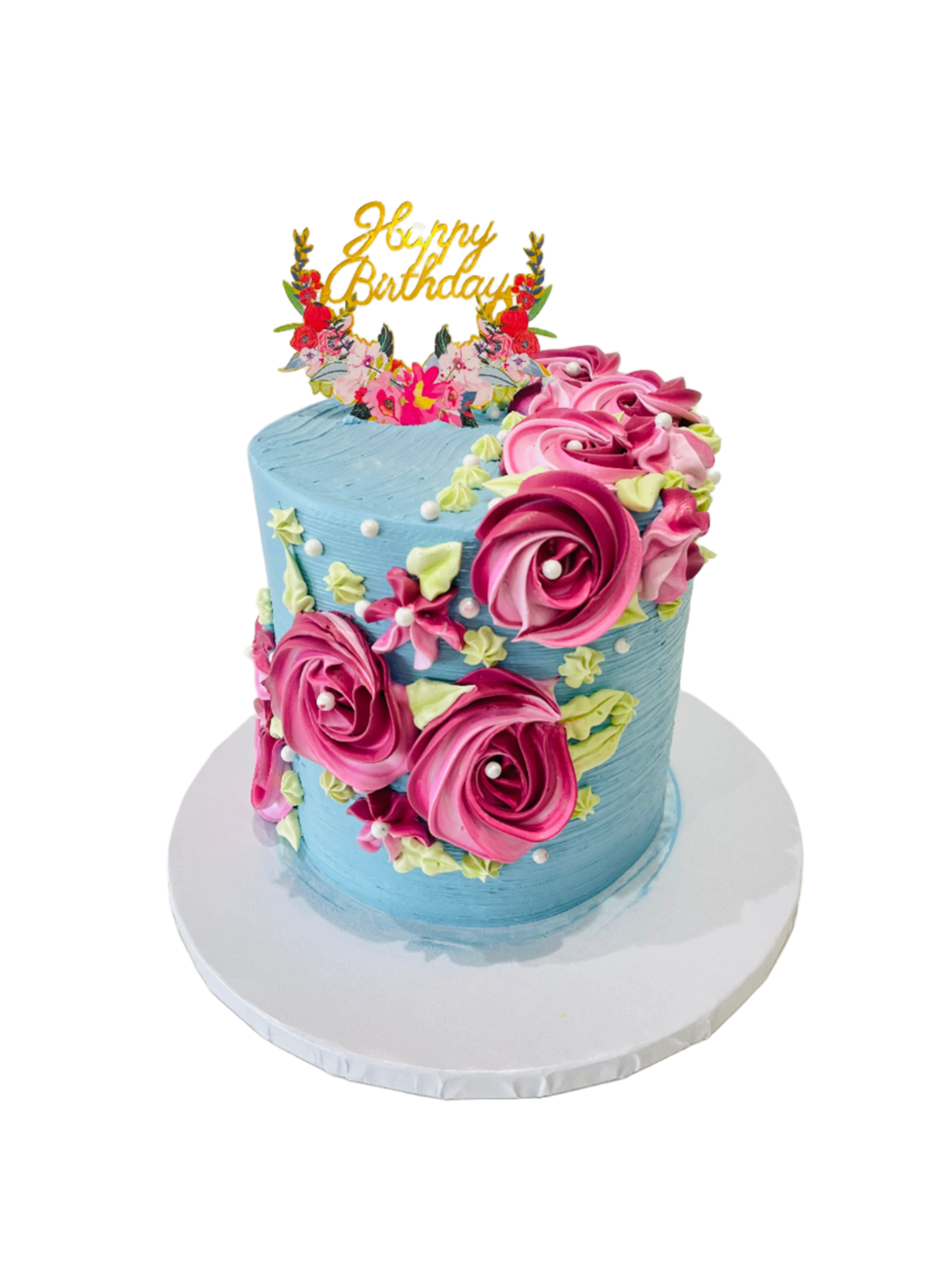 Angela Floral Birthday Cake