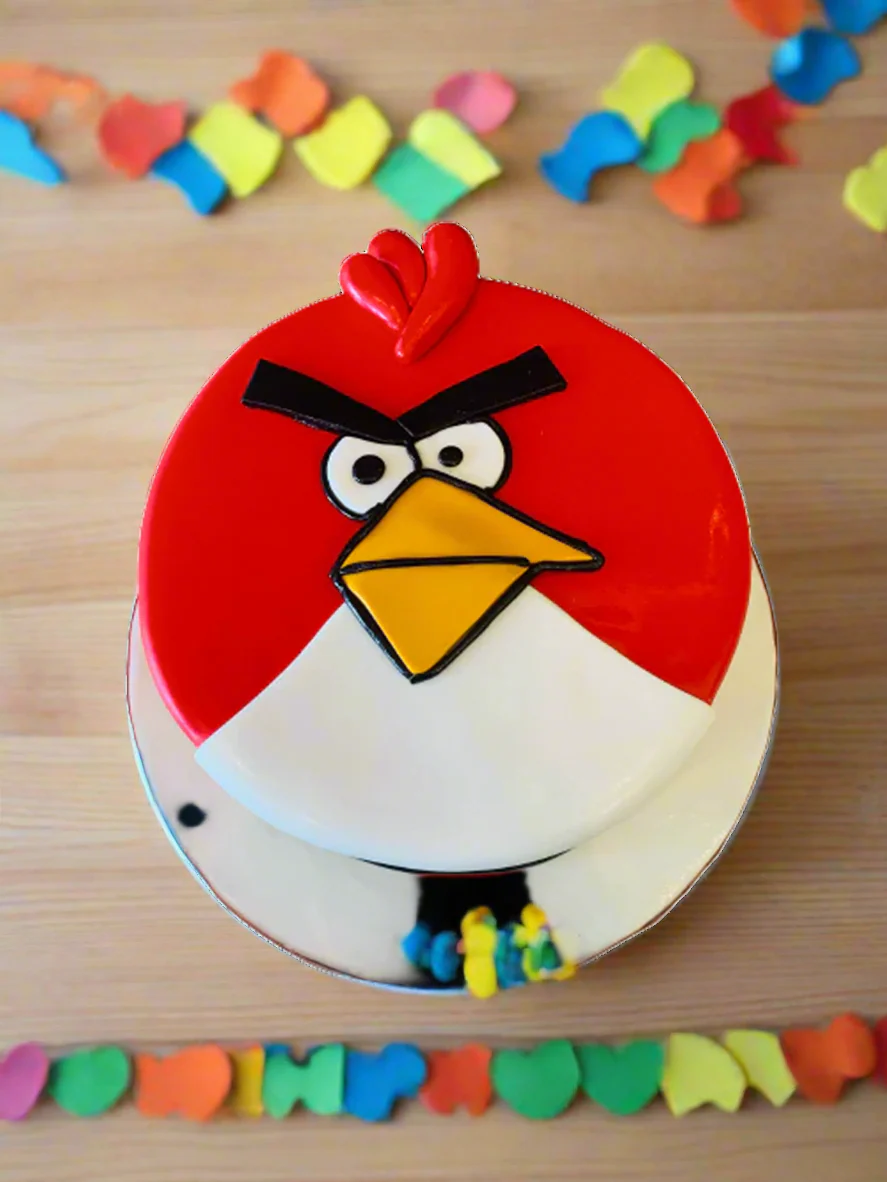 Angry Bird Fondant Cake - Image 2