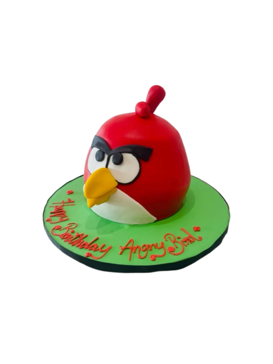Angry Bird Molded Fondant Cake