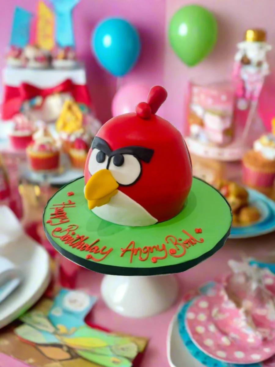 Angry Bird Molded Fondant Cake - Image 2