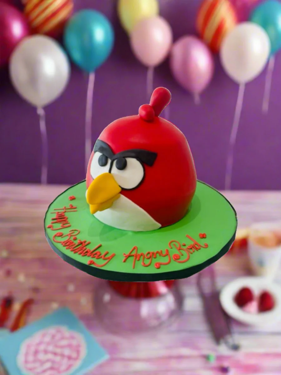 Angry Bird Molded Fondant Cake - Image 3