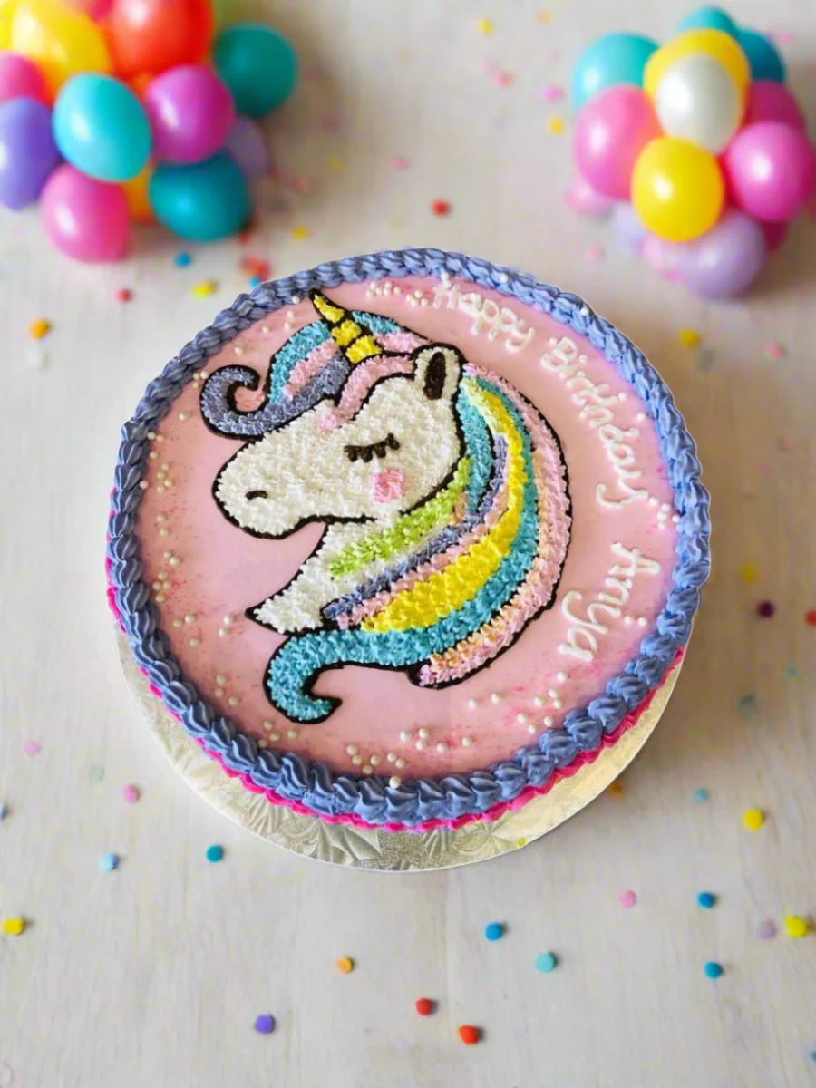 Anya Unicorn Birthday Cake - Image 2
