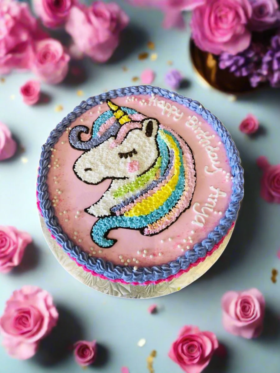 Anya Unicorn Birthday Cake - Image 3