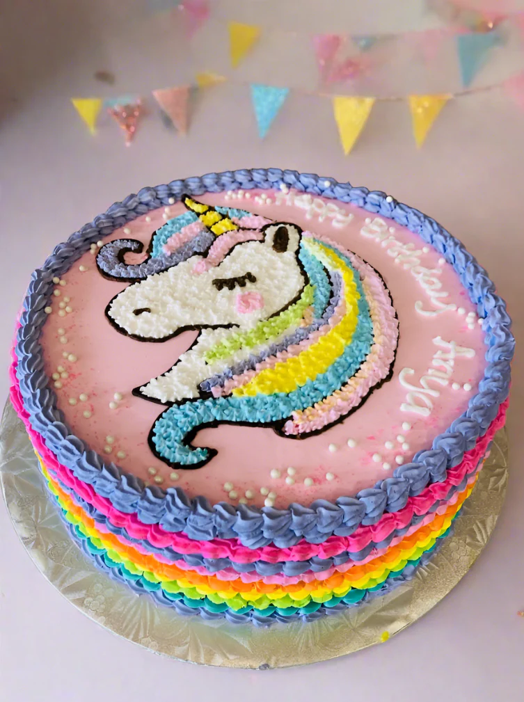Anya Unicorn Birthday Cake - Image 5
