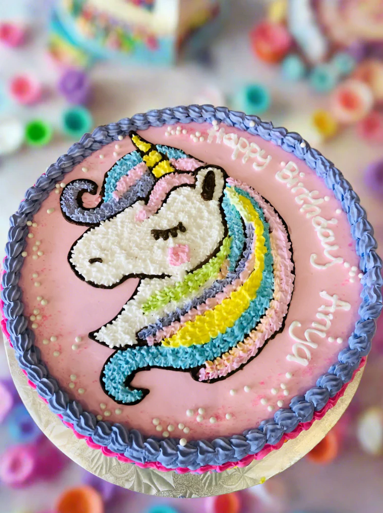 Anya Unicorn Birthday Cake - Image 6
