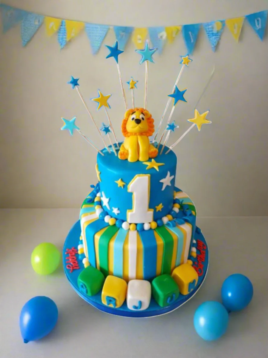 Arjun Fondant Birthday Cake - Image 4
