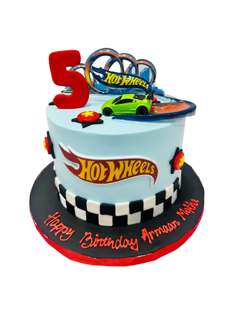 Armaan Hotwheels Car Cream Cake