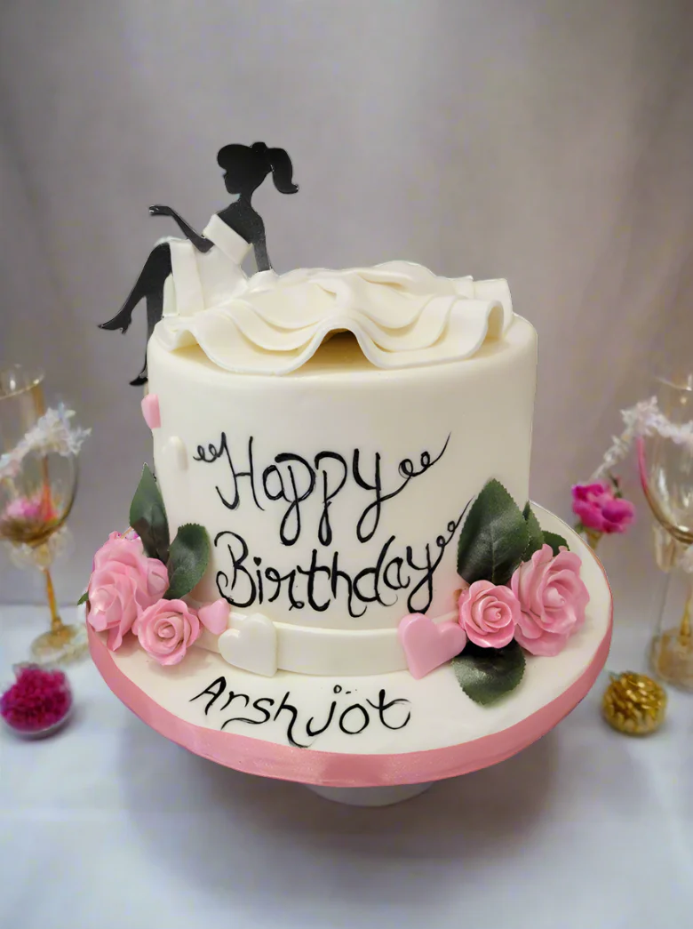 Arshjot Bride to Be Fondant Cake - Image 2