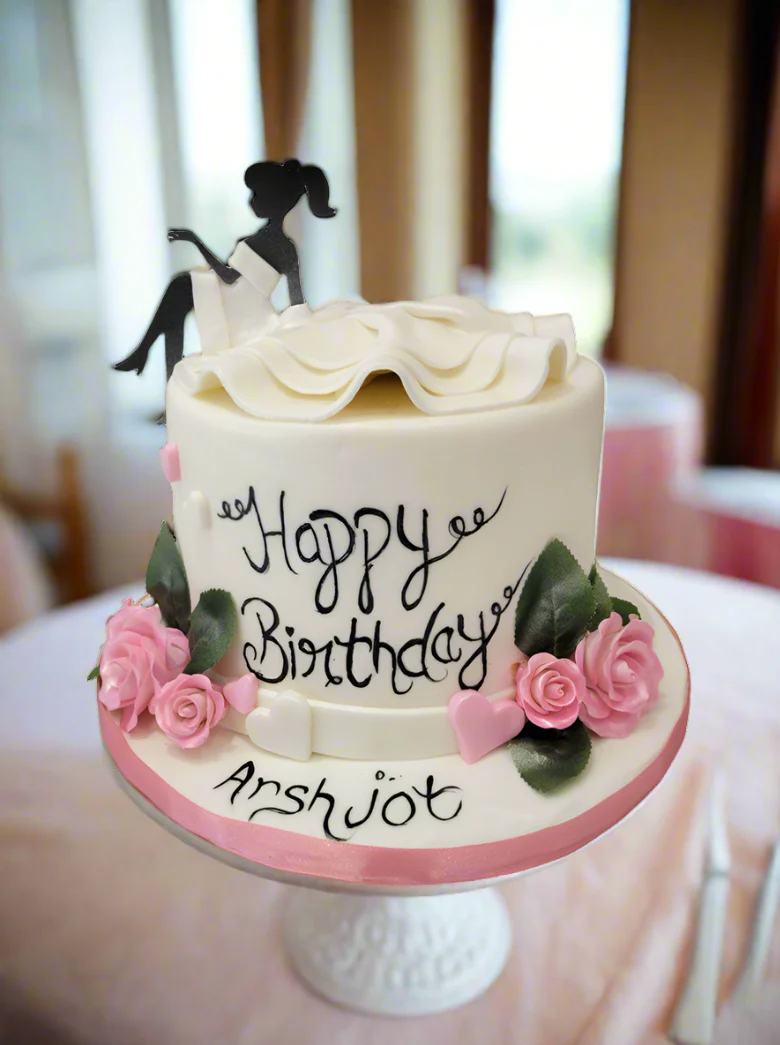 Arshjot Bride to Be Fondant Cake - Image 4
