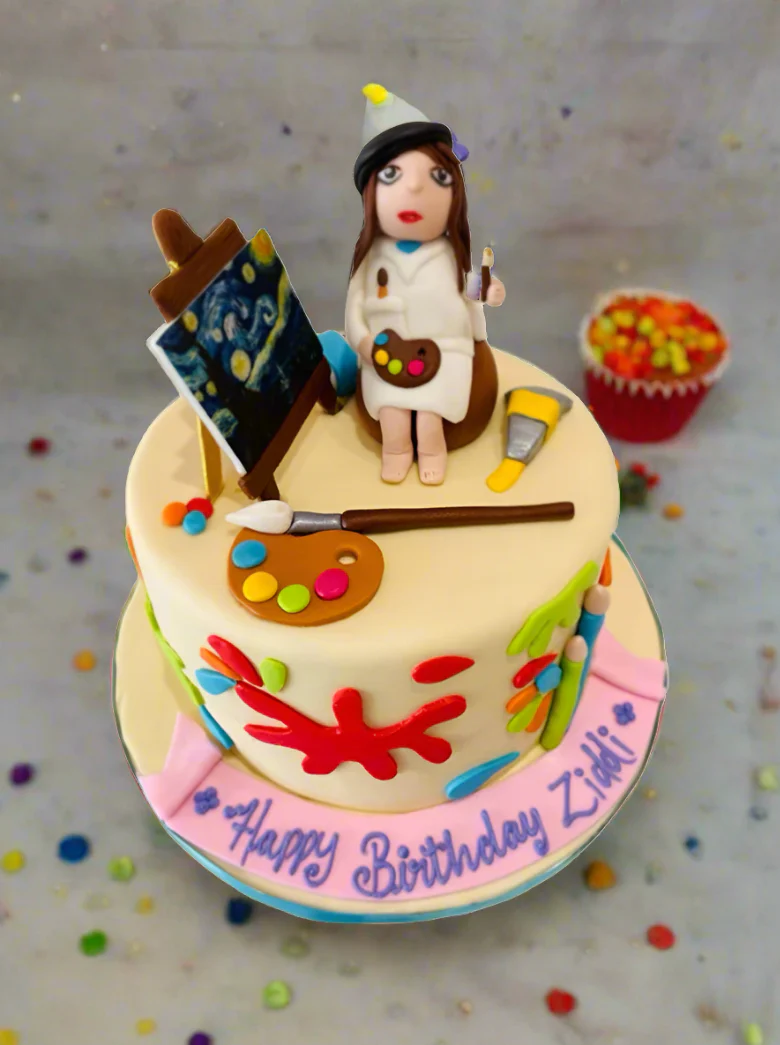 Artist Fondant Cake - Image 3