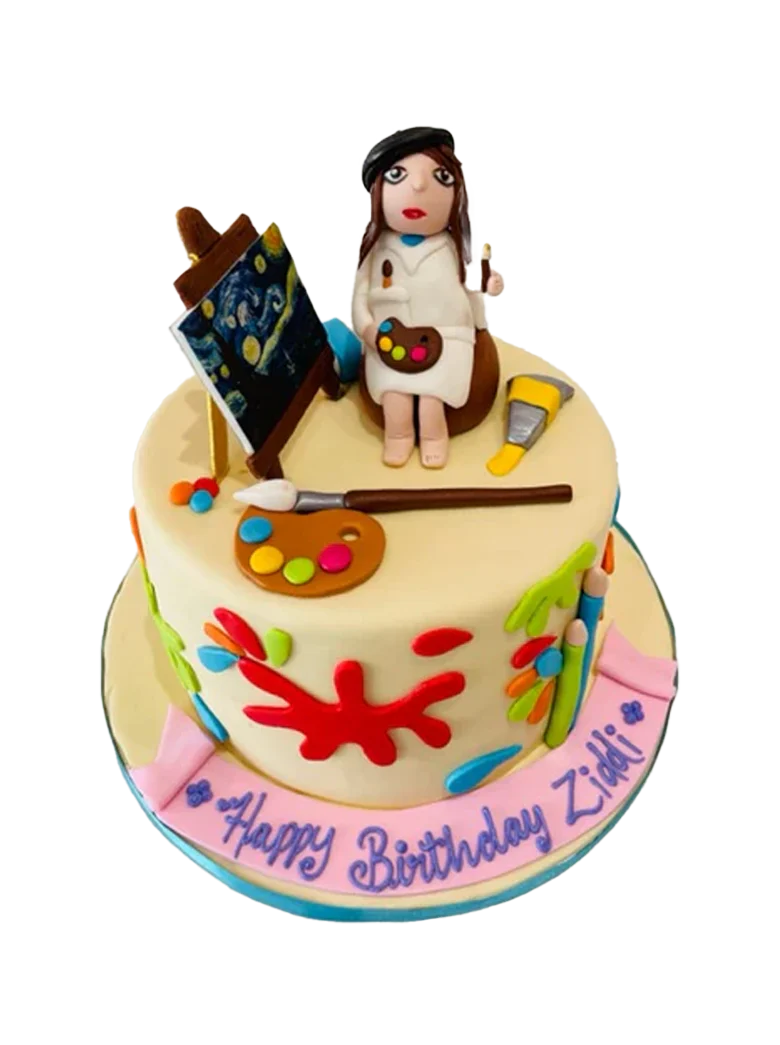 Artist Fondant Cake - Image 4