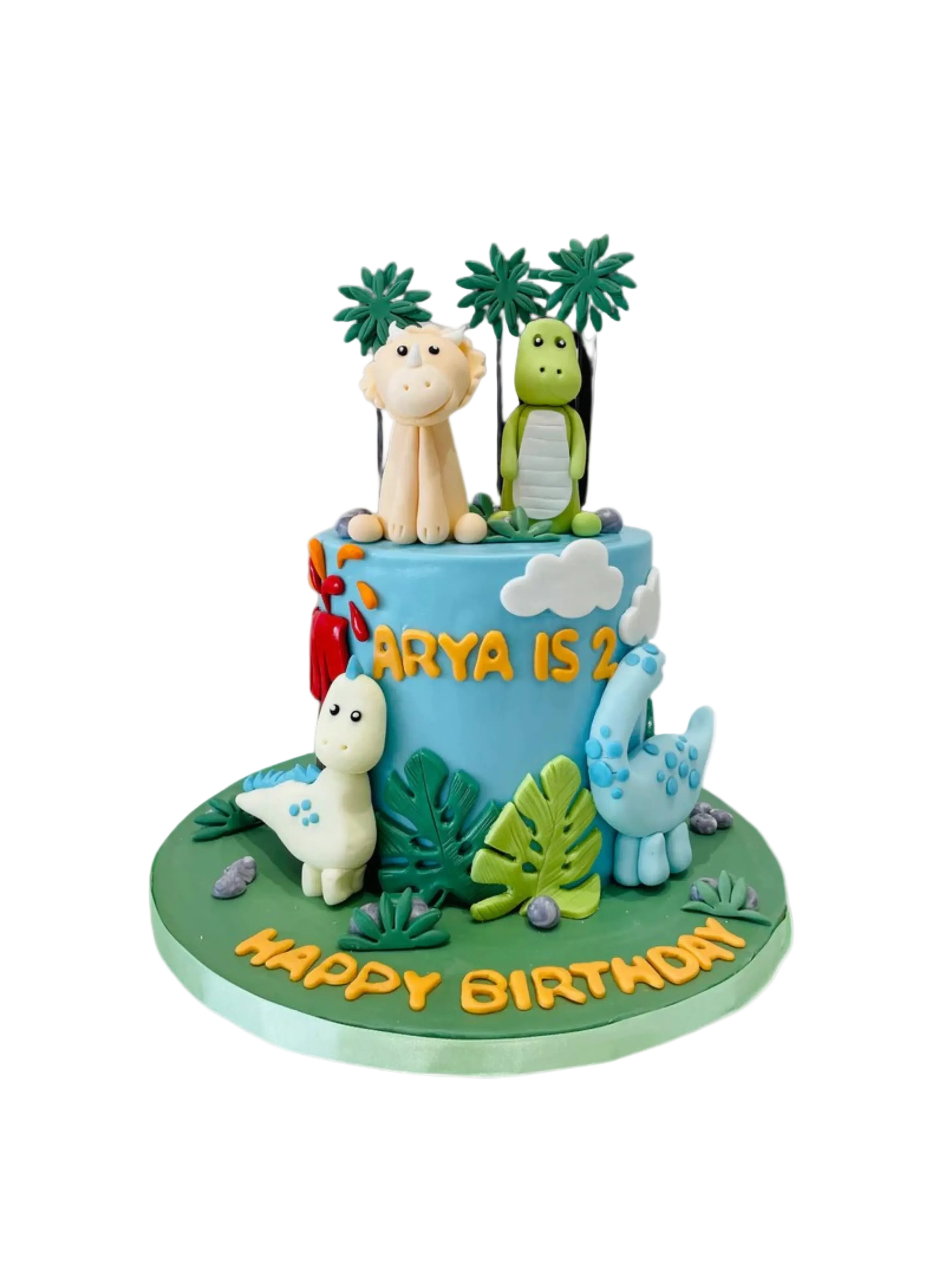 Arya Dinosaur Fondant Cake