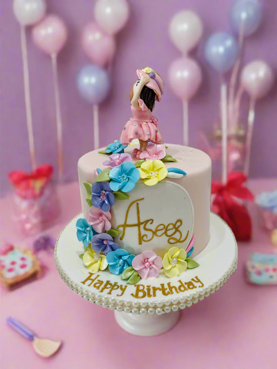 Asees Doll Fondant Cake - Image 2